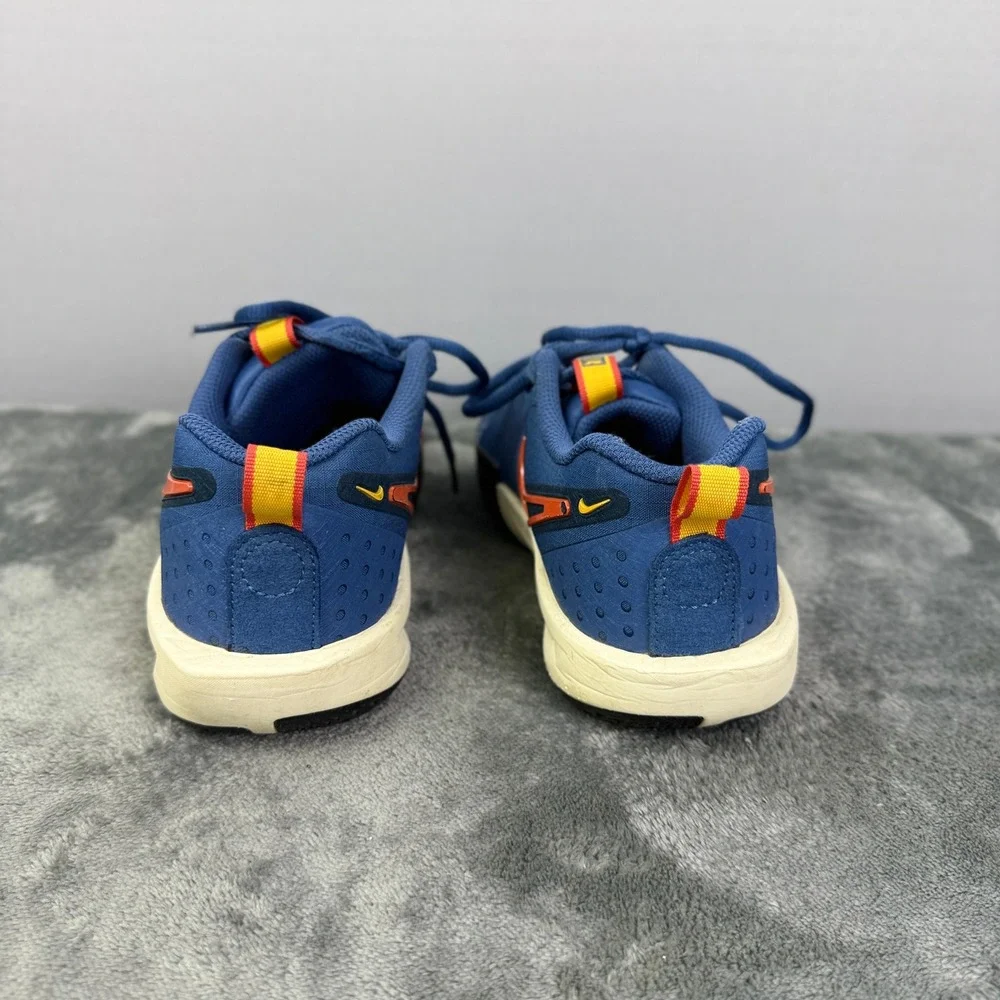 Nike Kids Basketball Shoes Blue Orange Sneakers‎ Athletic 6Y